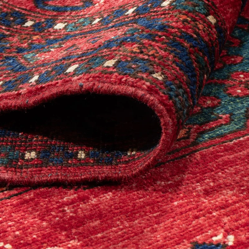 Afghan Teppich 82x205cm - Orientteppich - rot
