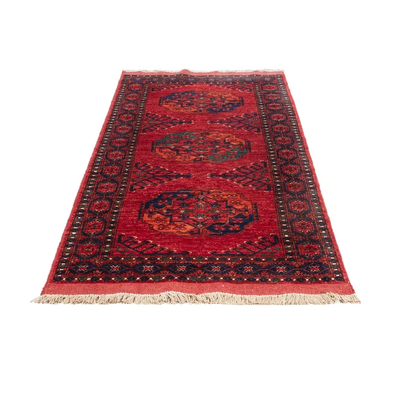Afghan Teppich 82x205cm - Orientteppich - rot
