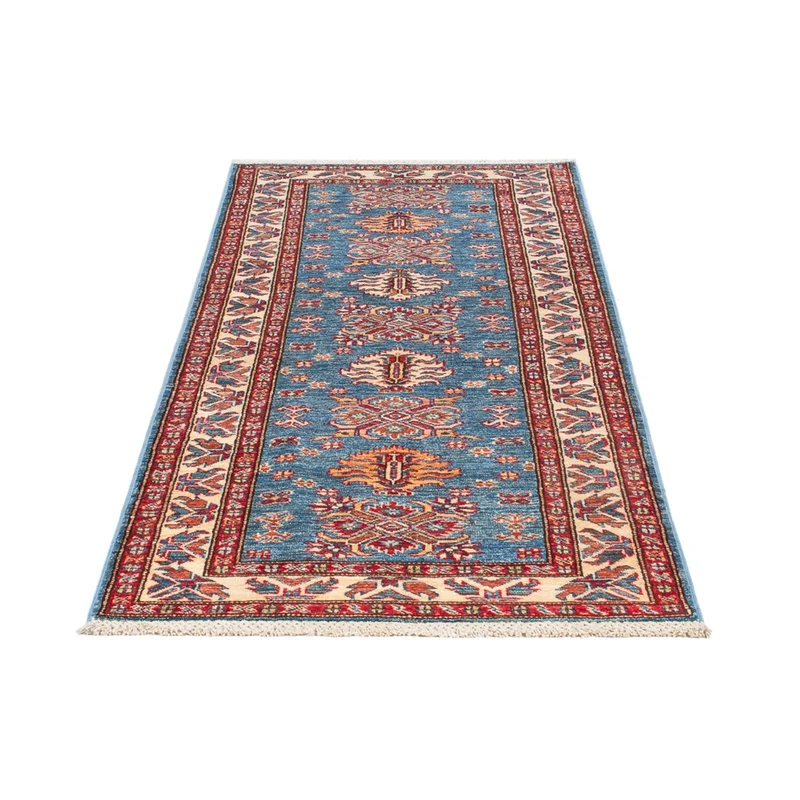 Kazak Teppich 76x200cm - Orientteppich - blau
