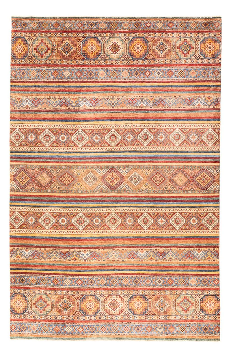 Shal Teppich 200x302cm - Orientteppich - mehrfarbig