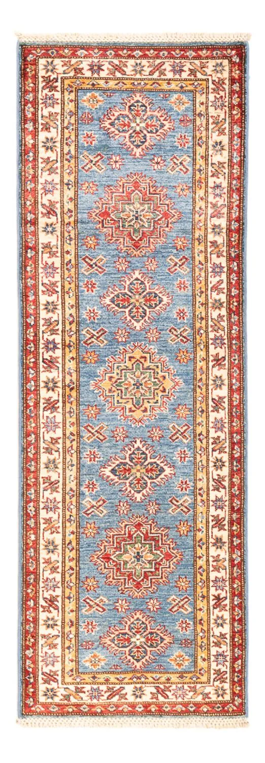 Kazak Teppich 60x180cm - Orientteppich - blau