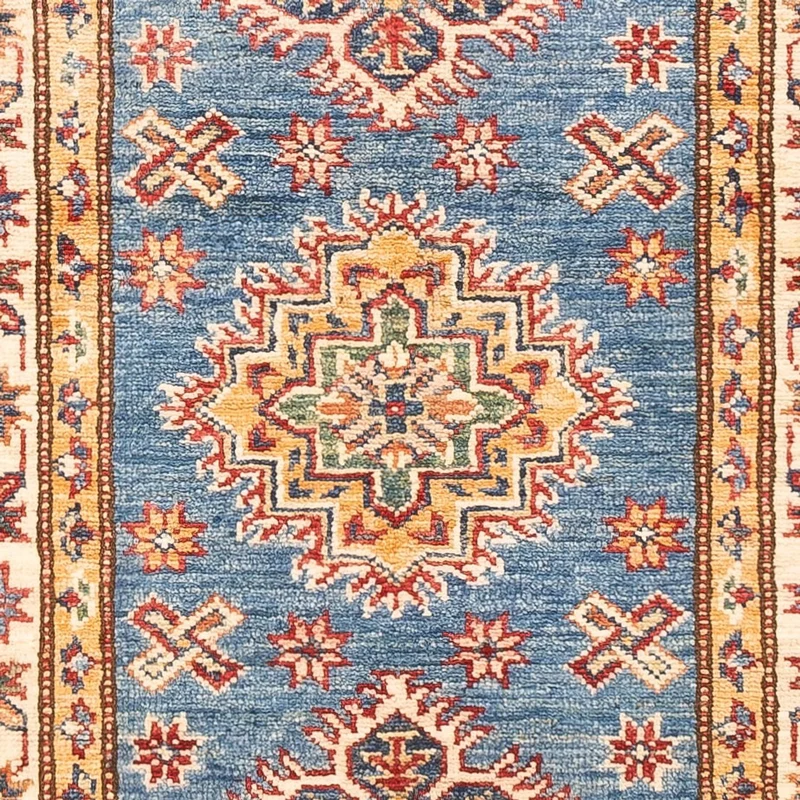 Kazak Teppich 60x178cm - Orientteppich - blau