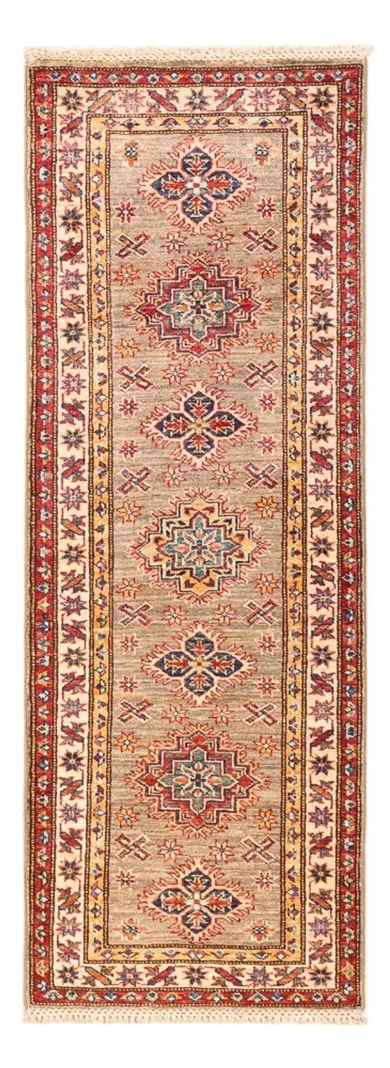 Kazak Teppich 60x166cm - Orientteppich - dunkelbeige