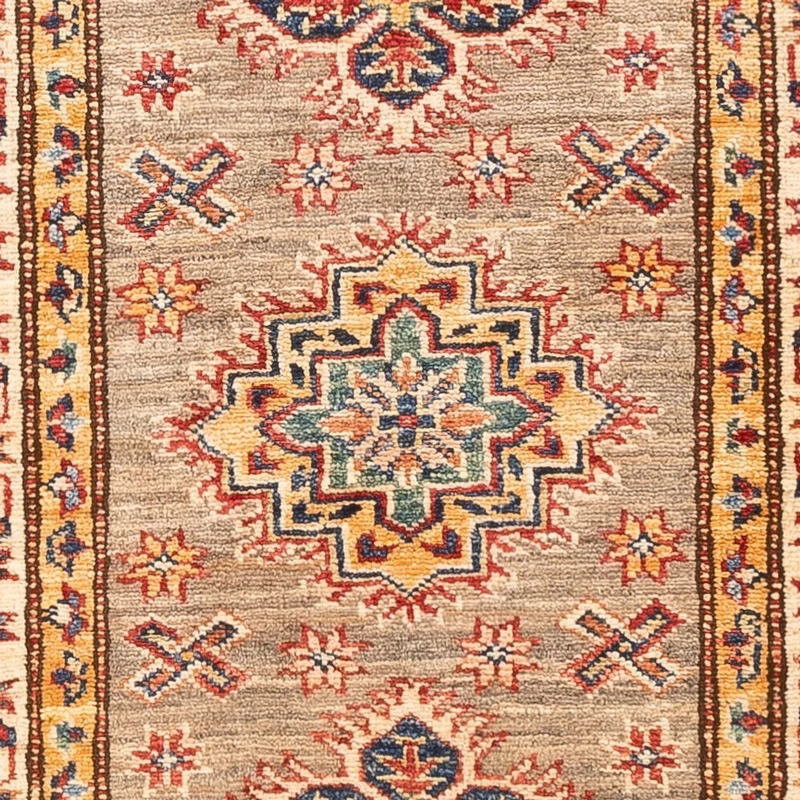 Kazak Teppich 60x166cm - Orientteppich - dunkelbeige