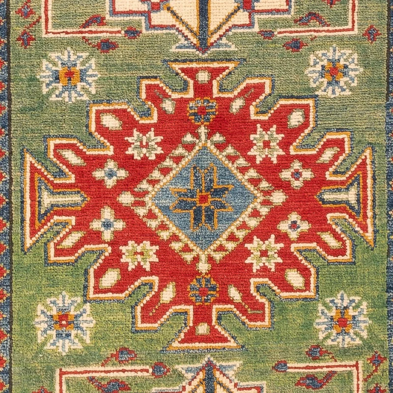 Läufer Ziegler - Kazak - 83 x 192 cm - grün