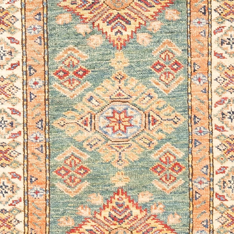 Läufer Ziegler - Kazak - 58 x 178 cm - hellgrün