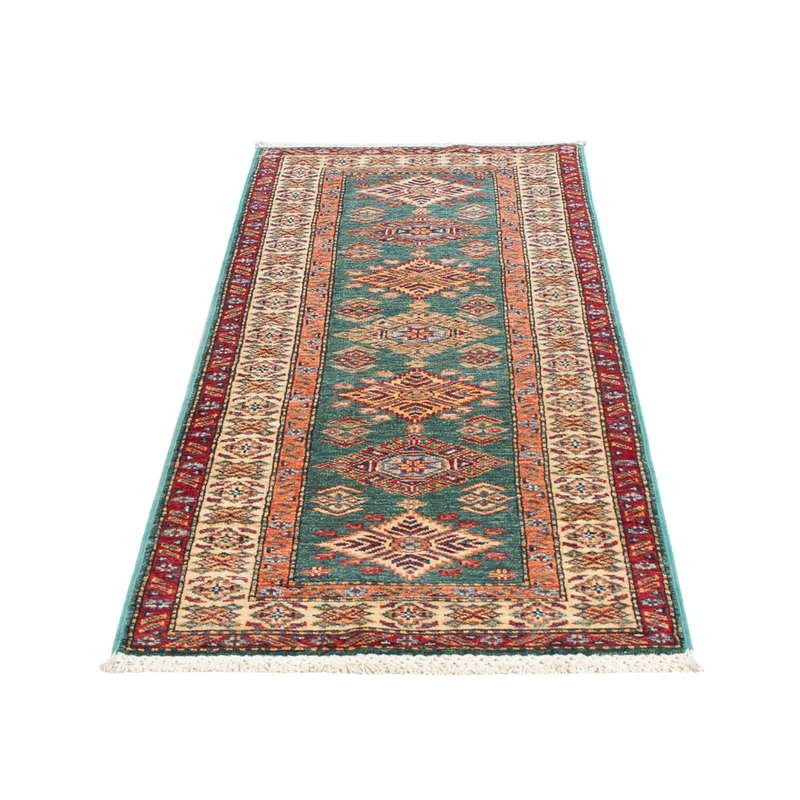 Läufer Ziegler - Kazak - 58 x 178 cm - hellgrün