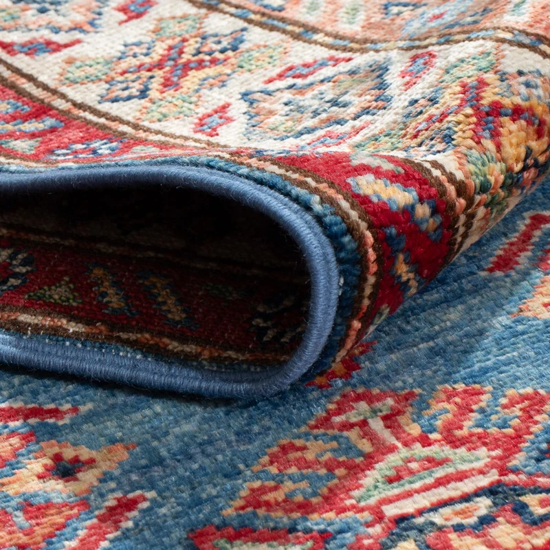 Kazak Teppich 61x177cm - Orientteppich - hellblau