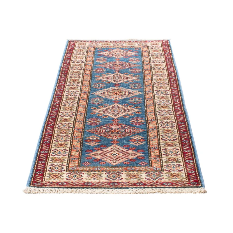 Kazak Teppich 61x177cm - Orientteppich - hellblau