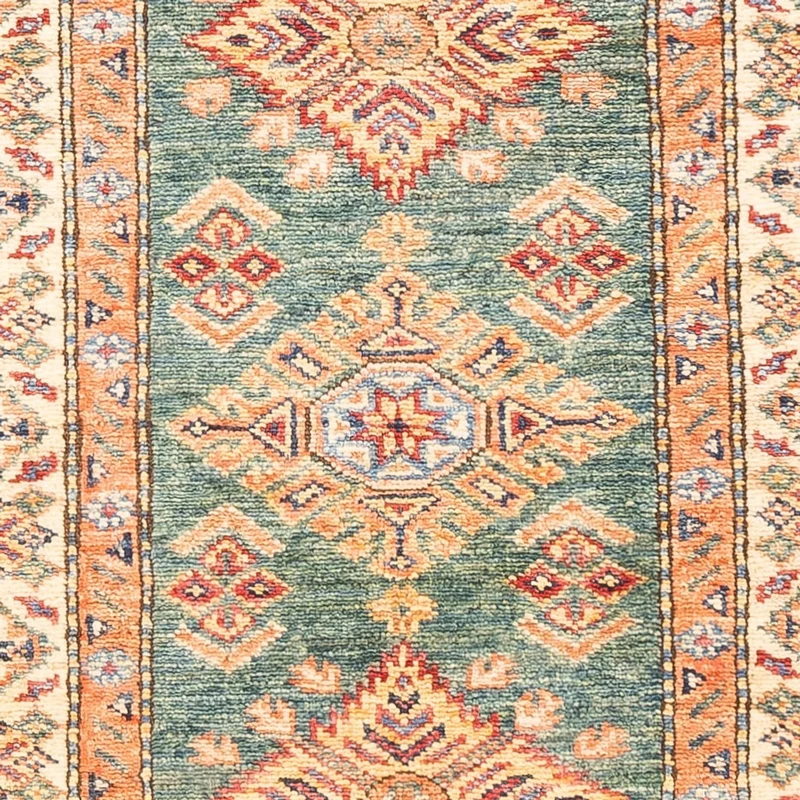 Läufer Ziegler - Kazak - 61 x 181 cm - hellgrün