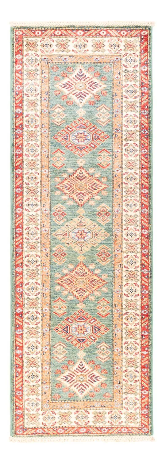 Kazak Teppich 61x181cm - Orientteppich - türkis