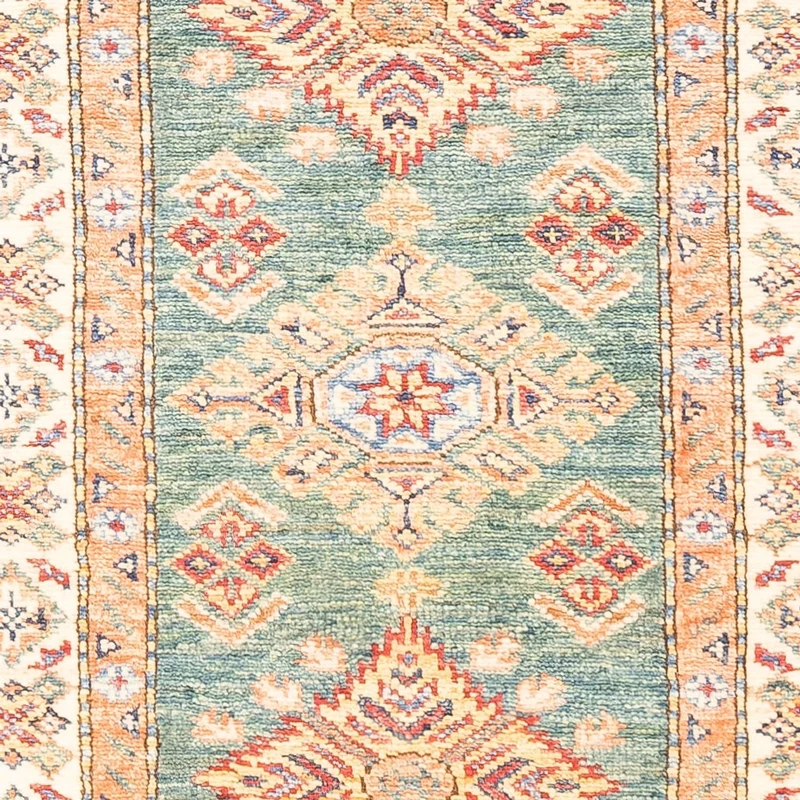 Kazak Teppich 61x181cm - Orientteppich - türkis