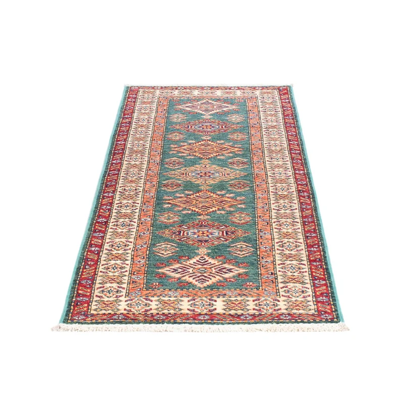 Kazak Teppich 61x181cm - Orientteppich - türkis