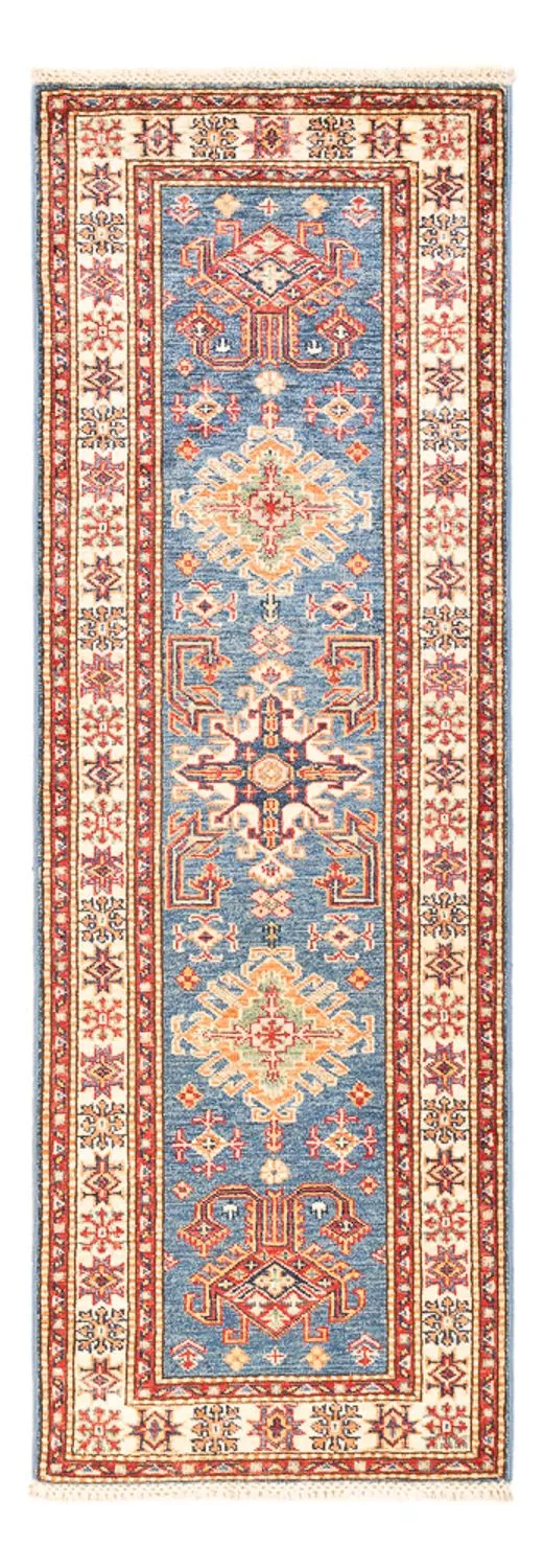 Kazak Teppich 63x189cm - Orientteppich - blau