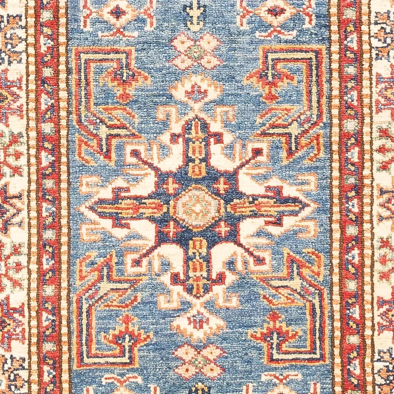 Kazak Teppich 63x189cm - Orientteppich - blau