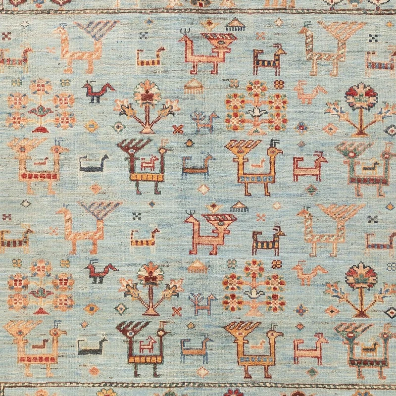 Ariana Teppich 158x199cm - Orientteppich - hellblau