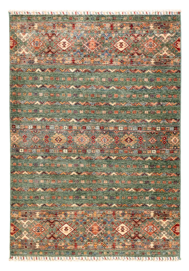 Shal Teppich 126x183cm - Orientteppich - grün