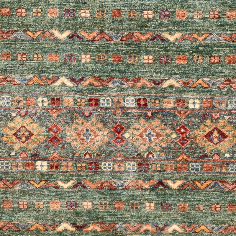Shal Teppich 126x183cm - Orientteppich - grün