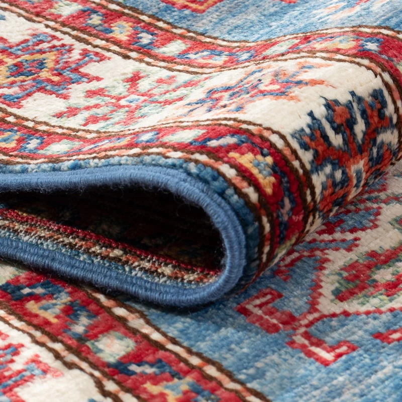 Kazak Teppich 61x185cm - Orientteppich - hellblau