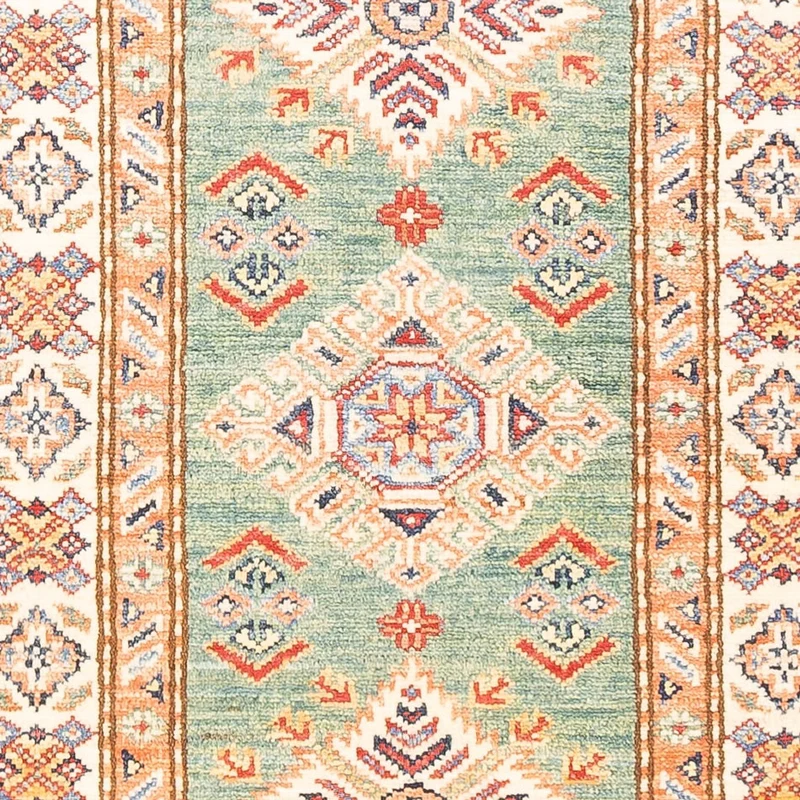 Läufer Ziegler - Kazak - 61 x 185 cm - hellgrün
