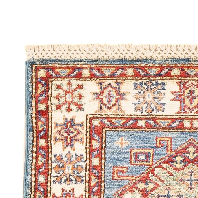 Kazak Teppich 58x186cm - Orientteppich - hellblau