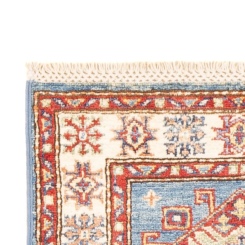 Kazak Teppich 60x185cm - Orientteppich - hellblau
