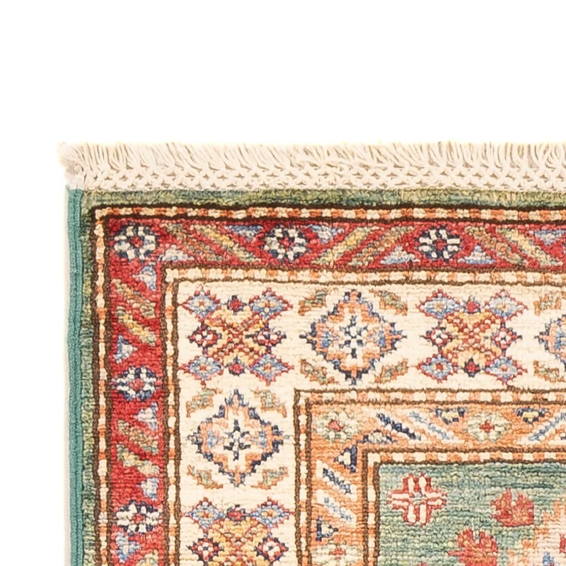 Kazak Teppich 60x185cm - Orientteppich - hellgrün