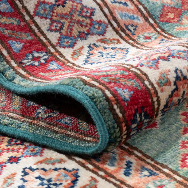 Kazak Teppich 60x185cm - Orientteppich - hellgrün