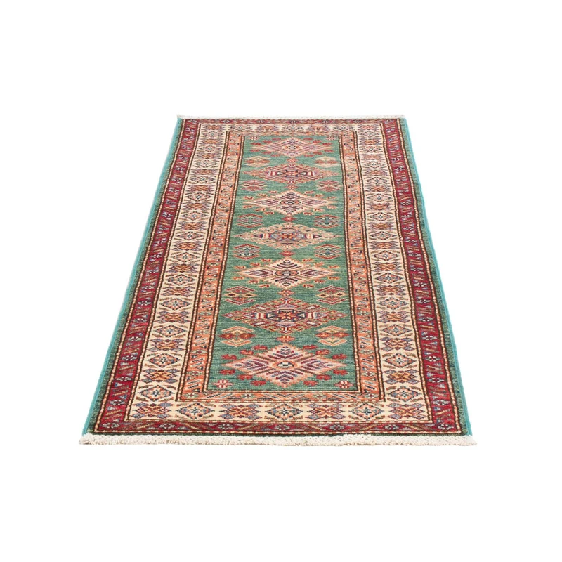 Kazak Teppich 60x185cm - Orientteppich - hellgrün