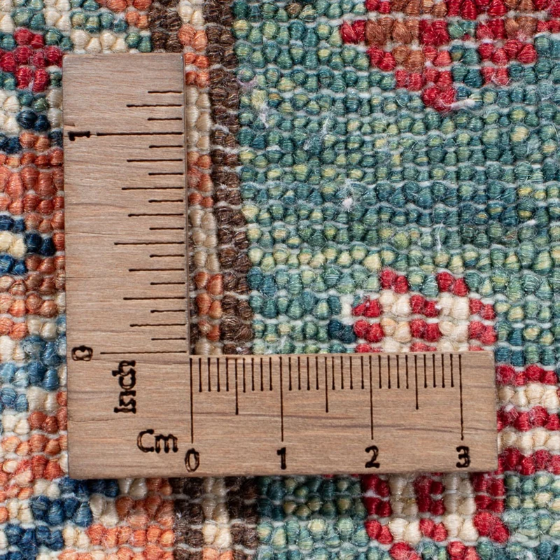 Kazak Teppich 60x185cm - Orientteppich - hellgrün