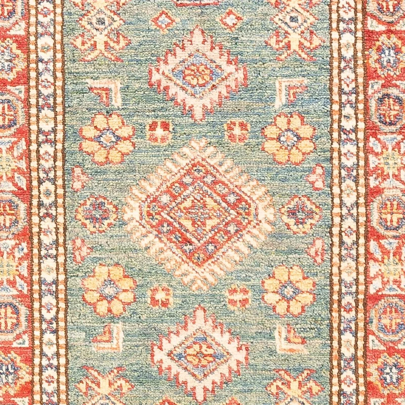 Kazak Teppich 59x186cm - Orientteppich - hellgrün