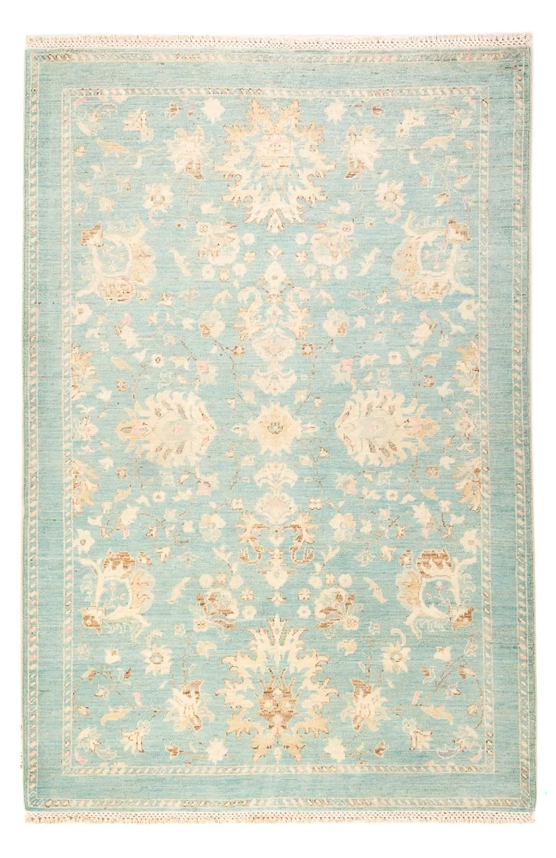 Ariana Teppich 124x187cm - Orientteppich - hellblau