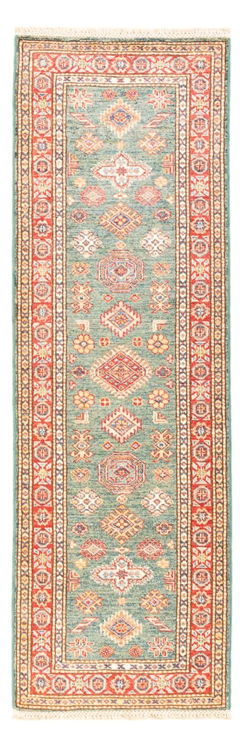 Kazak Teppich 60x187cm - Orientteppich - hellgrün