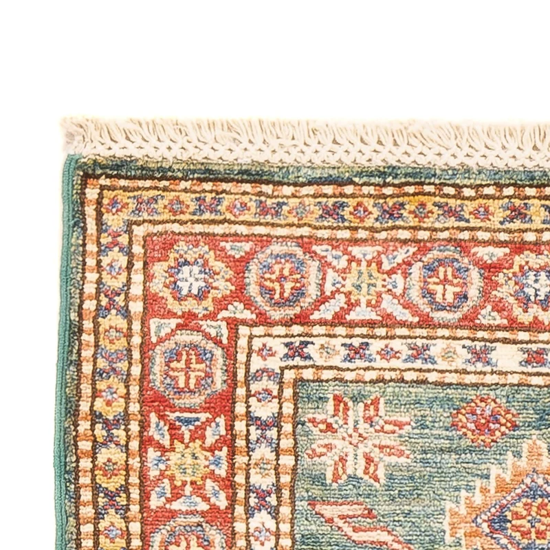 Kazak Teppich 60x187cm - Orientteppich - hellgrün
