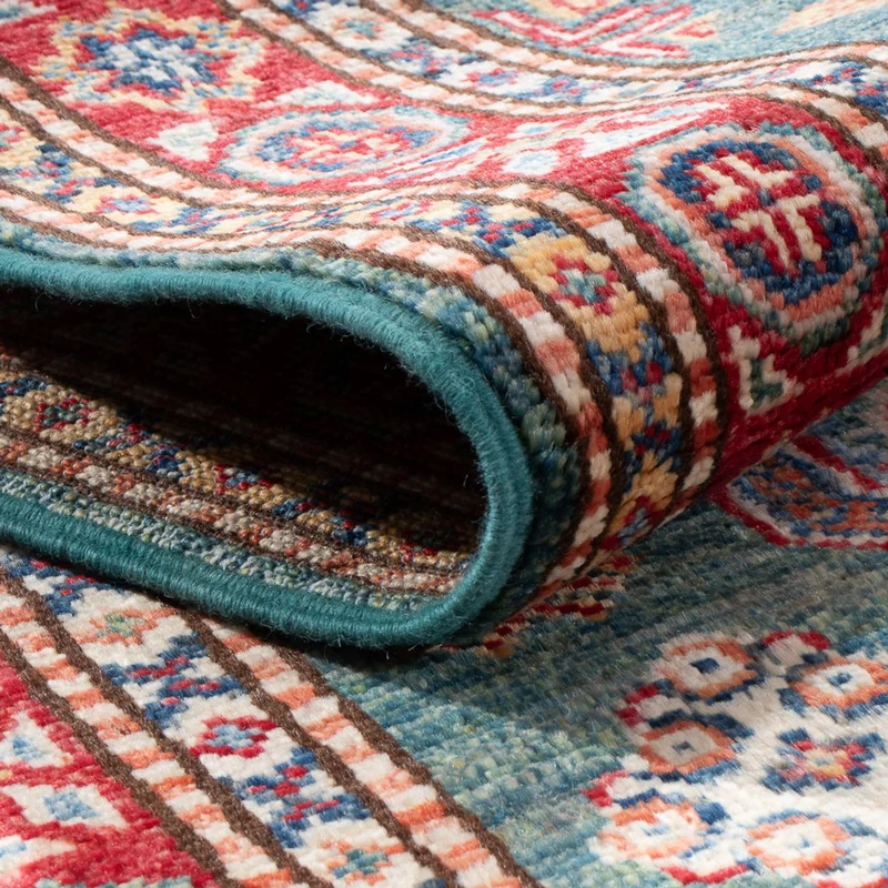 Kazak Teppich 60x187cm - Orientteppich - hellgrün