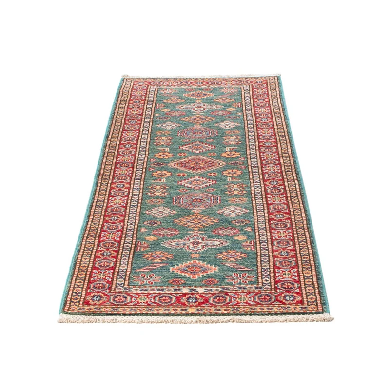 Kazak Teppich 60x187cm - Orientteppich - hellgrün