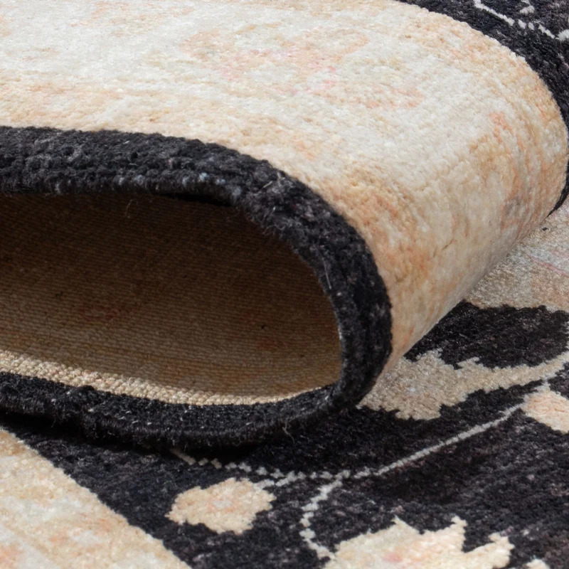 Ziegler Teppich 78x211cm - Orientteppich - schwarz