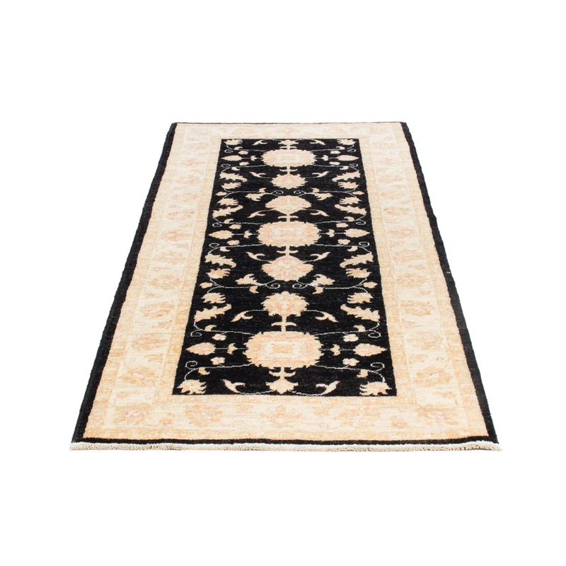 Ziegler Teppich 78x211cm - Orientteppich - schwarz
