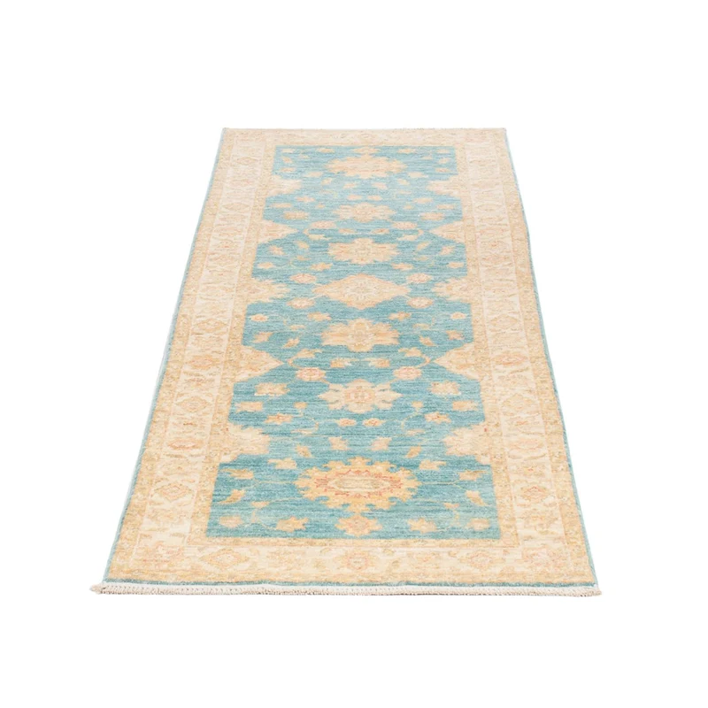 Ziegler Teppich 61x209cm - Orientteppich - türkis