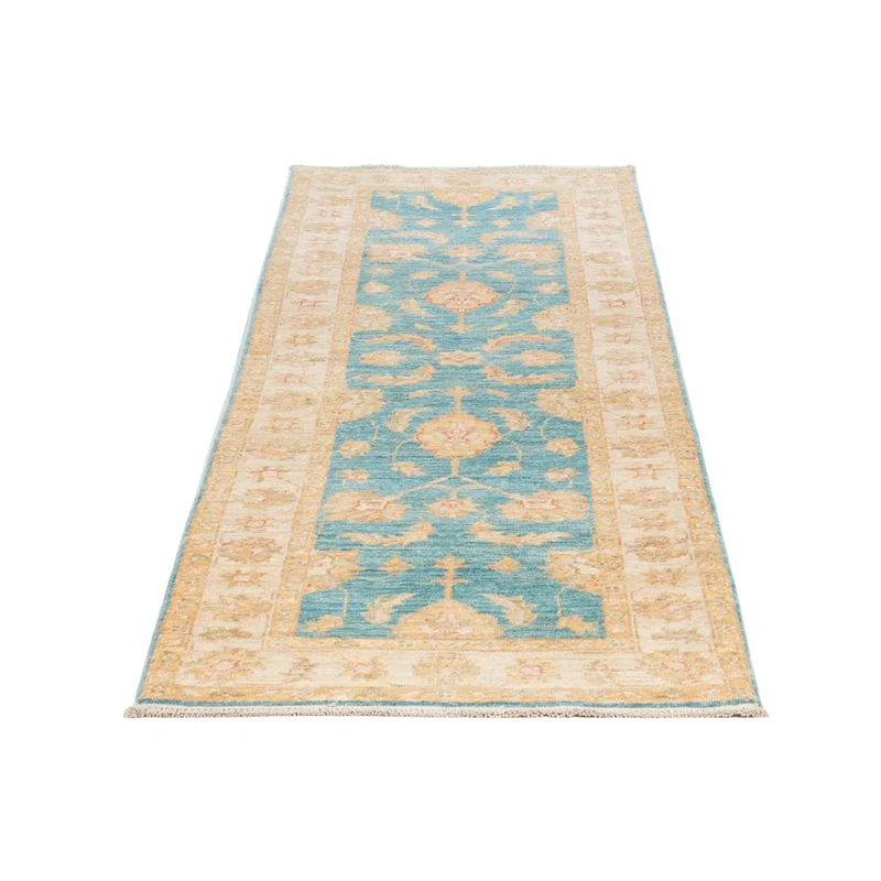 Ziegler Teppich 61x208cm - Orientteppich - türkis