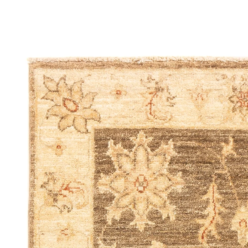 Ziegler Teppich 80x213cm - Orientteppich - olivgrün