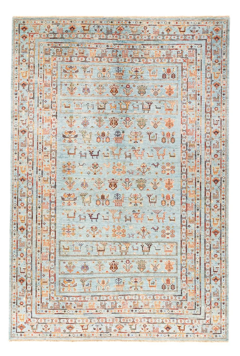Ariana Teppich 202x300cm - Orientteppich - hellblau