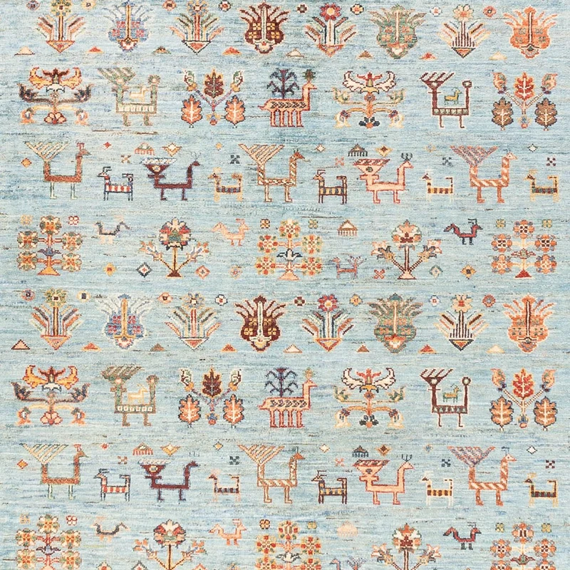 Ariana Teppich 202x300cm - Orientteppich - hellblau