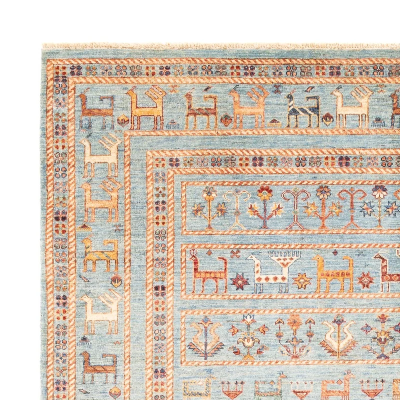 Ariana Teppich 210x306cm - Orientteppich - hellblau