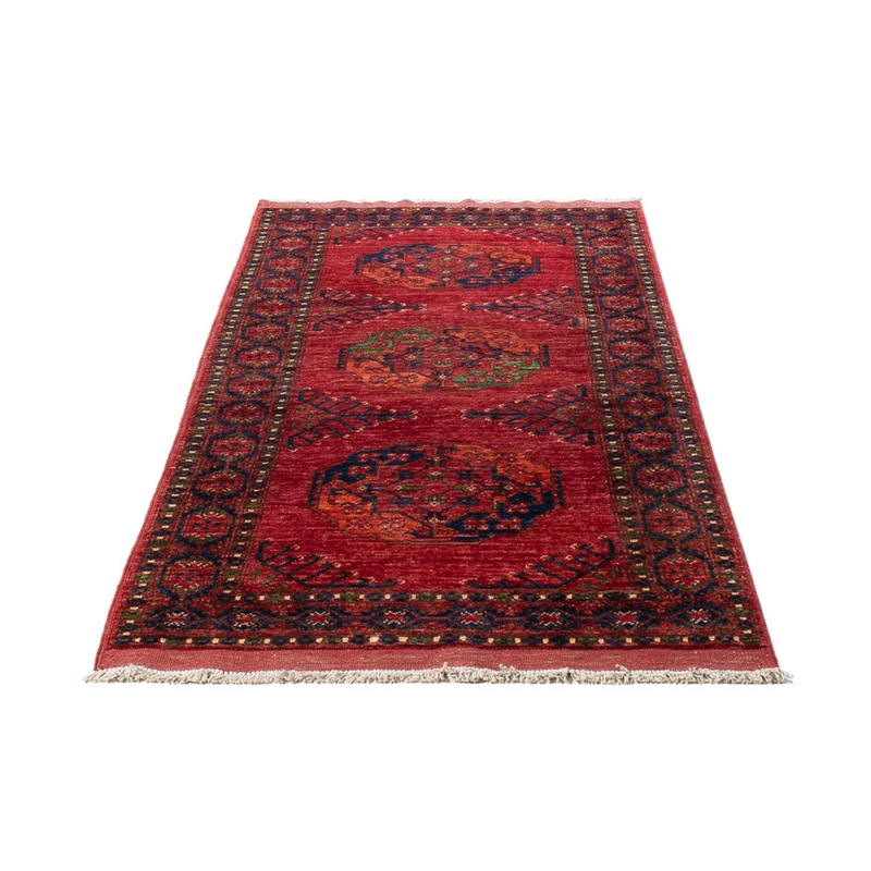 Afghan Teppich 81x201cm - Orientteppich - rot