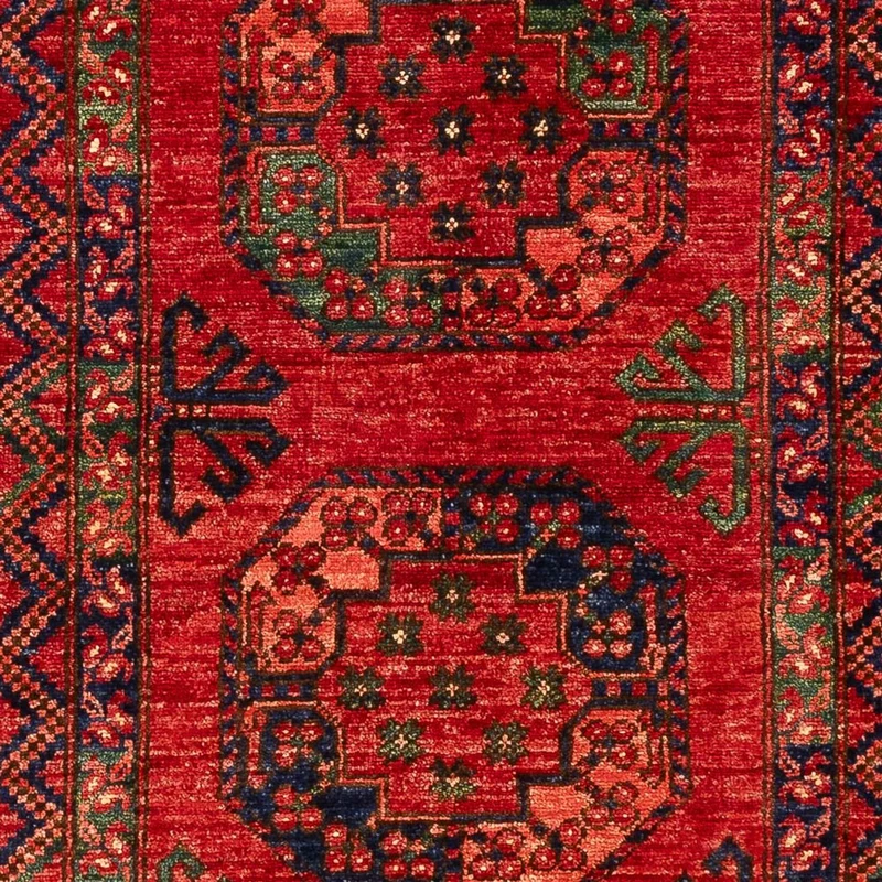 Afghan Teppich 86x201cm - Orientteppich - rot