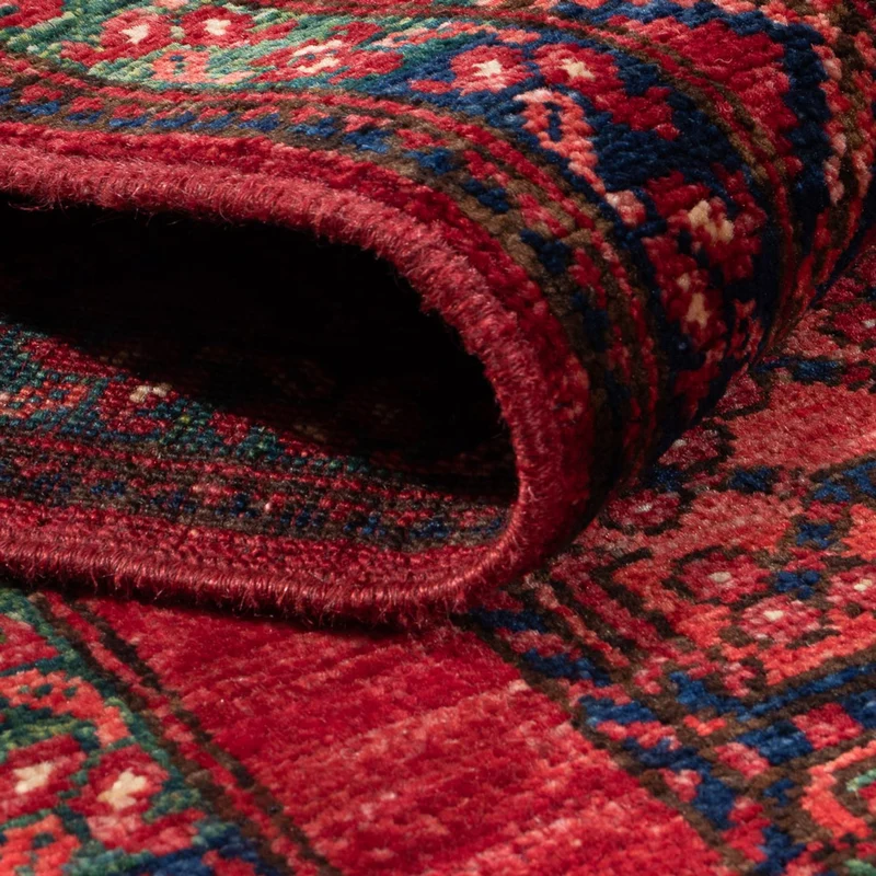 Afghan Teppich 86x201cm - Orientteppich - rot
