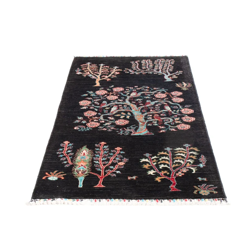 Ariana Teppich 77x199cm - Orientteppich - schwarz