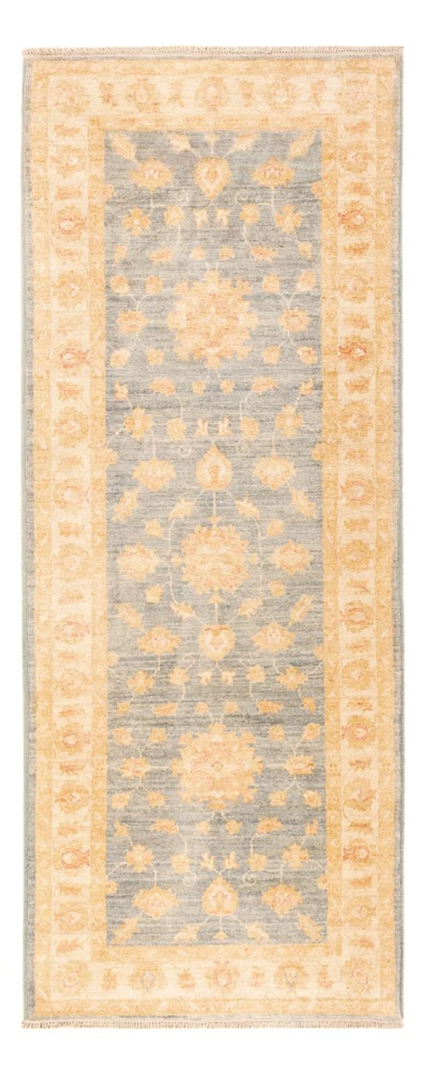 Ziegler Teppich 80x202cm - Orientteppich - grau