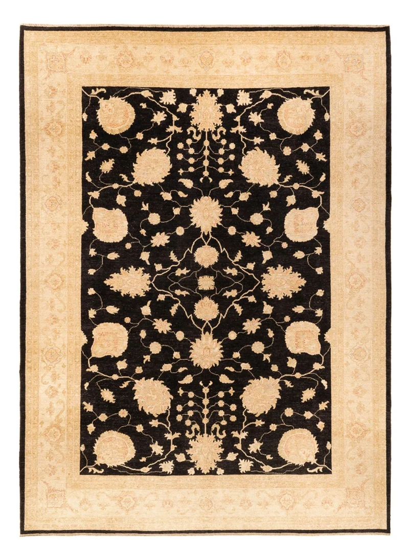 Ziegler Teppich 272x378cm - Orientteppich - schwarz